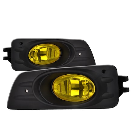 Spec-D Tuning 06-07 Honda Accord 4 Door Oe Style Fog Lights Yellow LF-ACD064AMOEM-RS